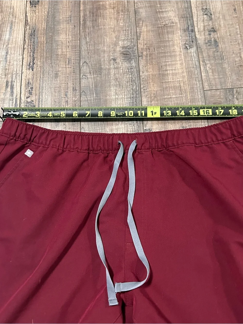 FIGS Maroon Scrub Set - Top & Jogger Pants - Picture 13 of 15